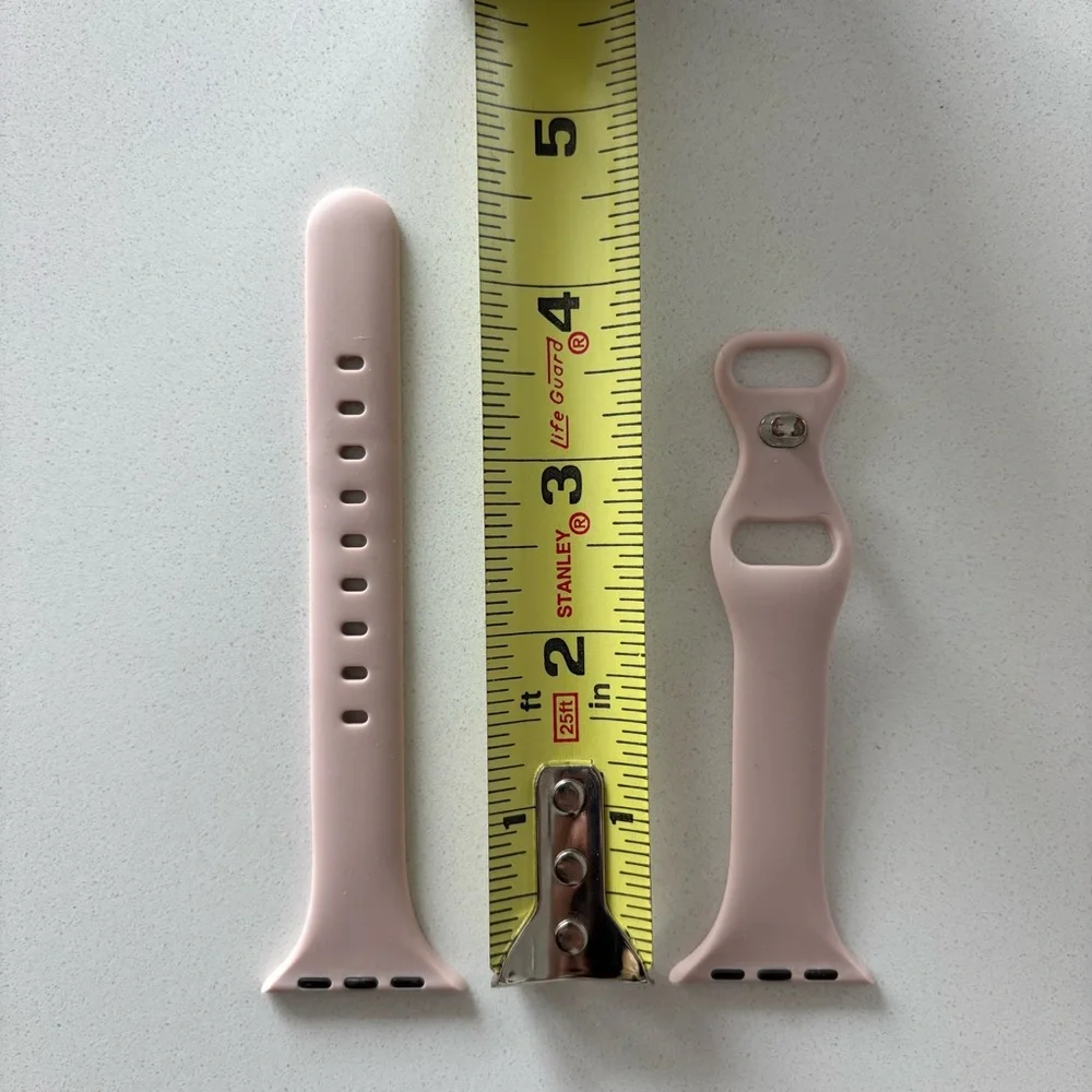 38/40/41 MM light pink/neutral Apple Watch silicone band